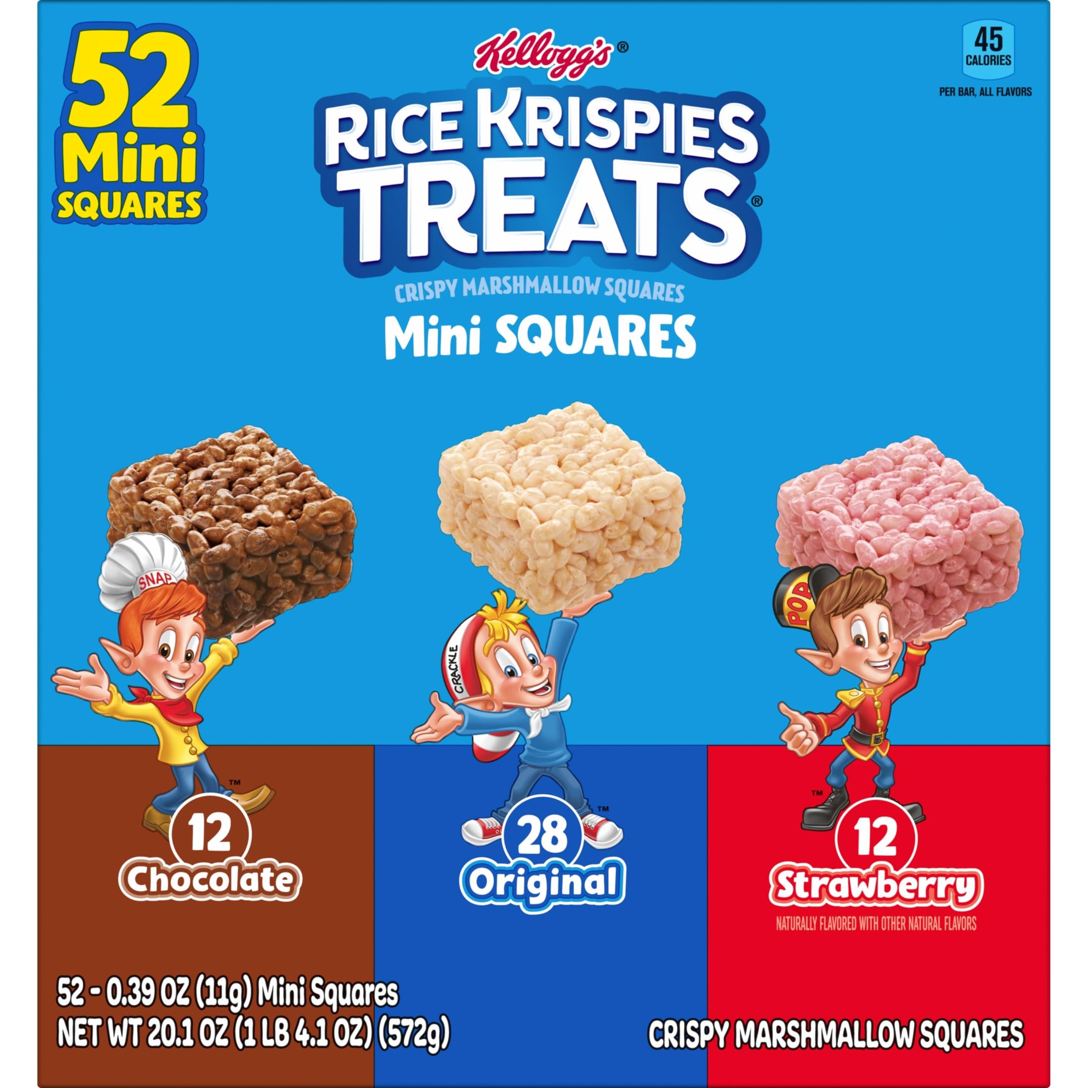 Rice Krispies Treats enjoyed by a kid during lunch break.