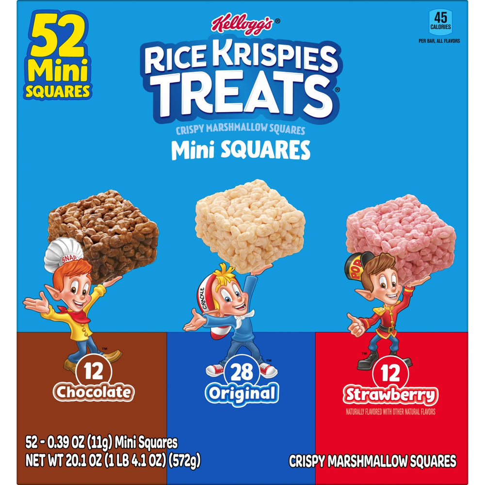 Rice Krispies Treats enjoyed by a kid during lunch break.