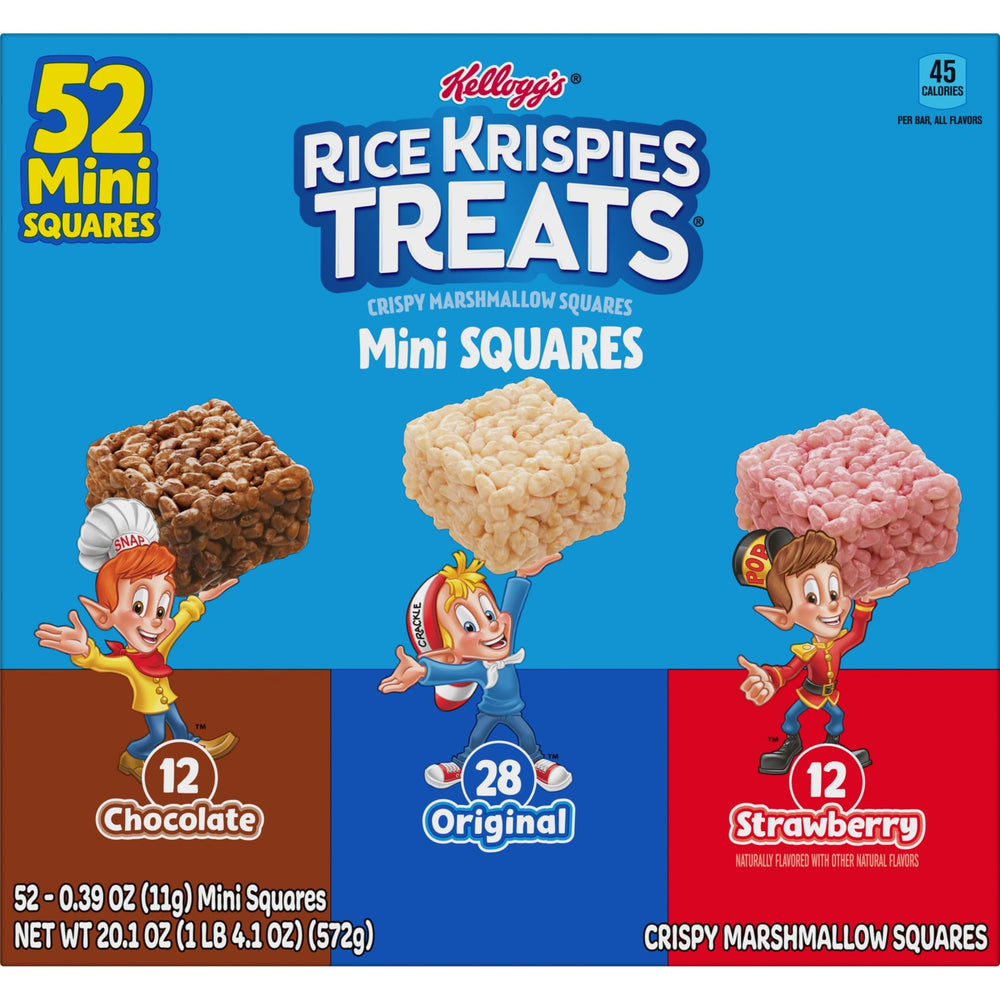 Rice Krispies Treats in a lunchbox for easy after-school snacking.