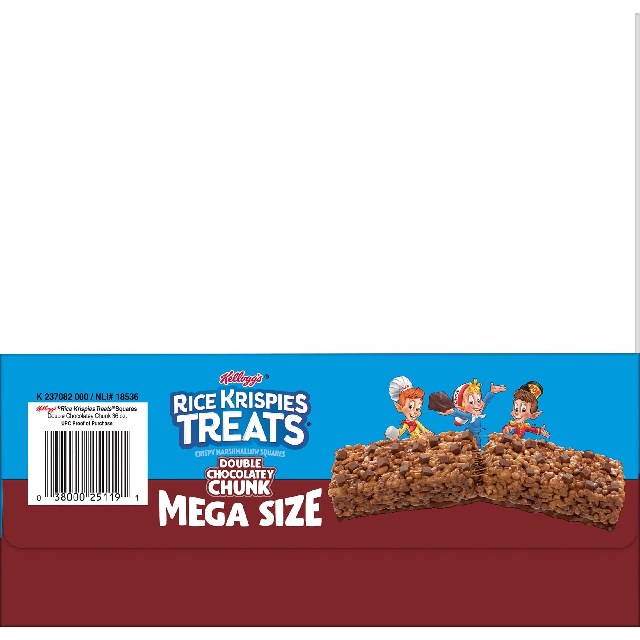 Rice Krispies Treats Mega Bars on a picnic table, ready to snack.
