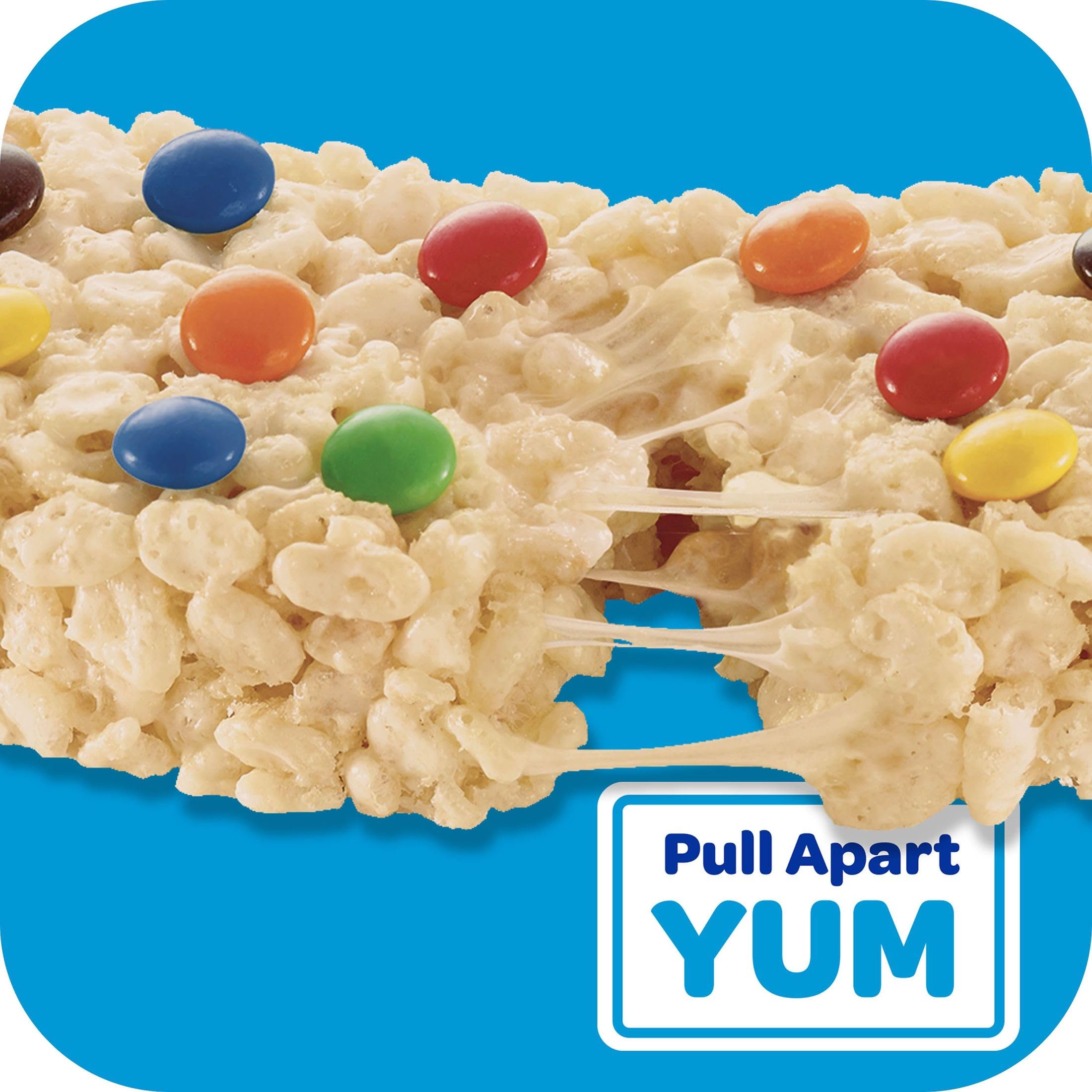 Rice Krispies Treats Mega Bars Rainbow cross-section illustrating puffed rice and candy pieces