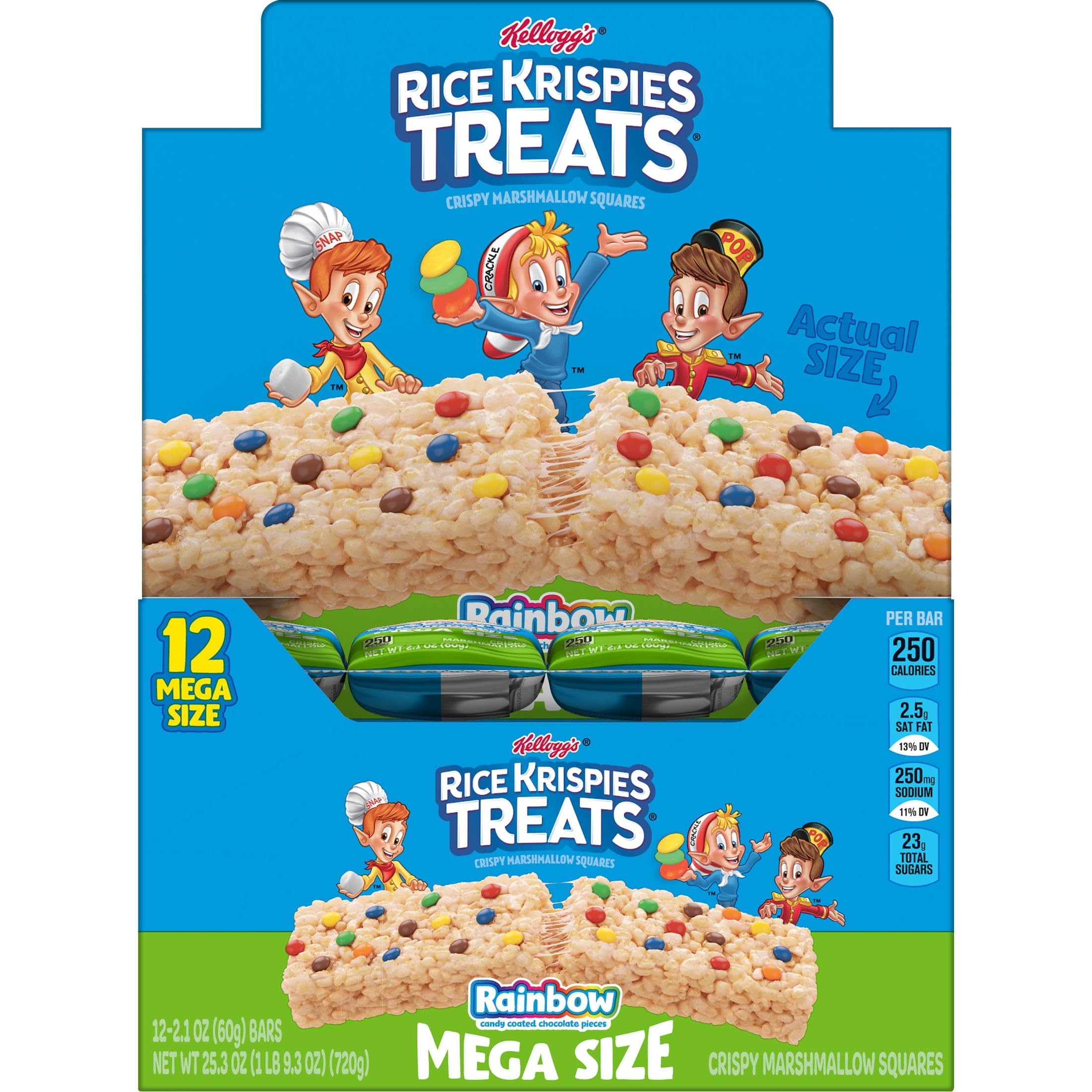 Rice Krispies Treats Mega Bars Rainbow bar ready for movie night