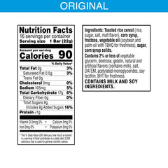 Rice Krispies Treats Original bars packaged for on-the-go snacking