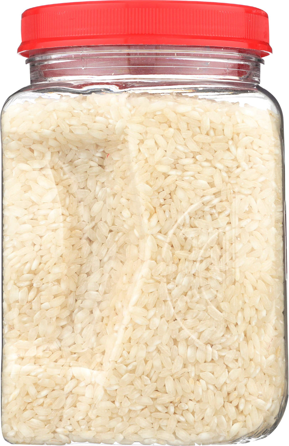 RiceSelect arborio rice packaging featuring BPA-free jar for sustainable packaging.