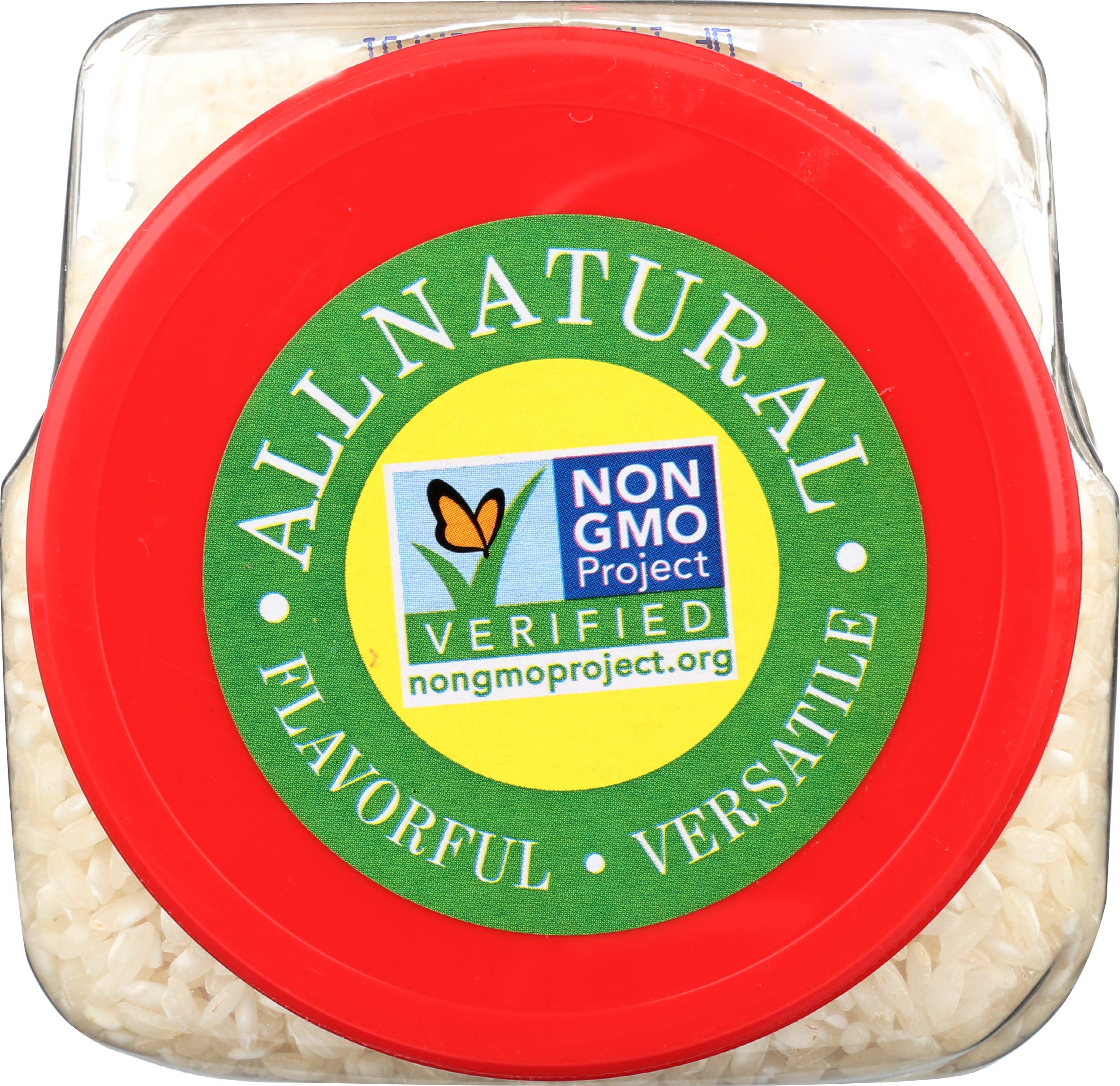 RiceSelect Arborio rice measured for dessert like rice pudding, versatile use.