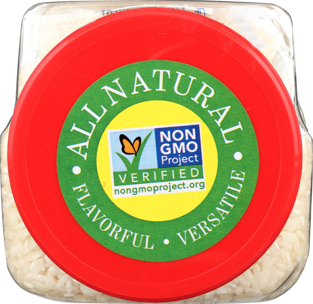 RiceSelect Arborio rice measured for dessert like rice pudding, versatile use.