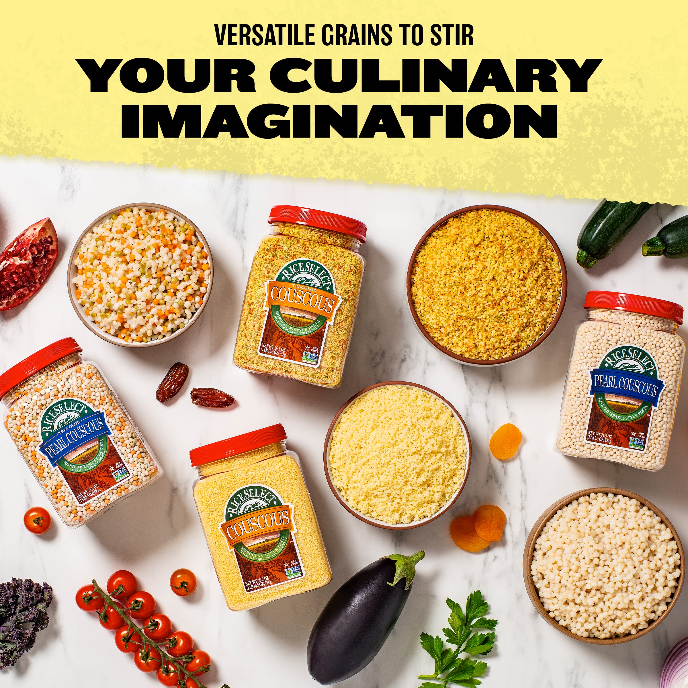 RiceSelect BPA-free recyclable jar preserves quality and sustainability.