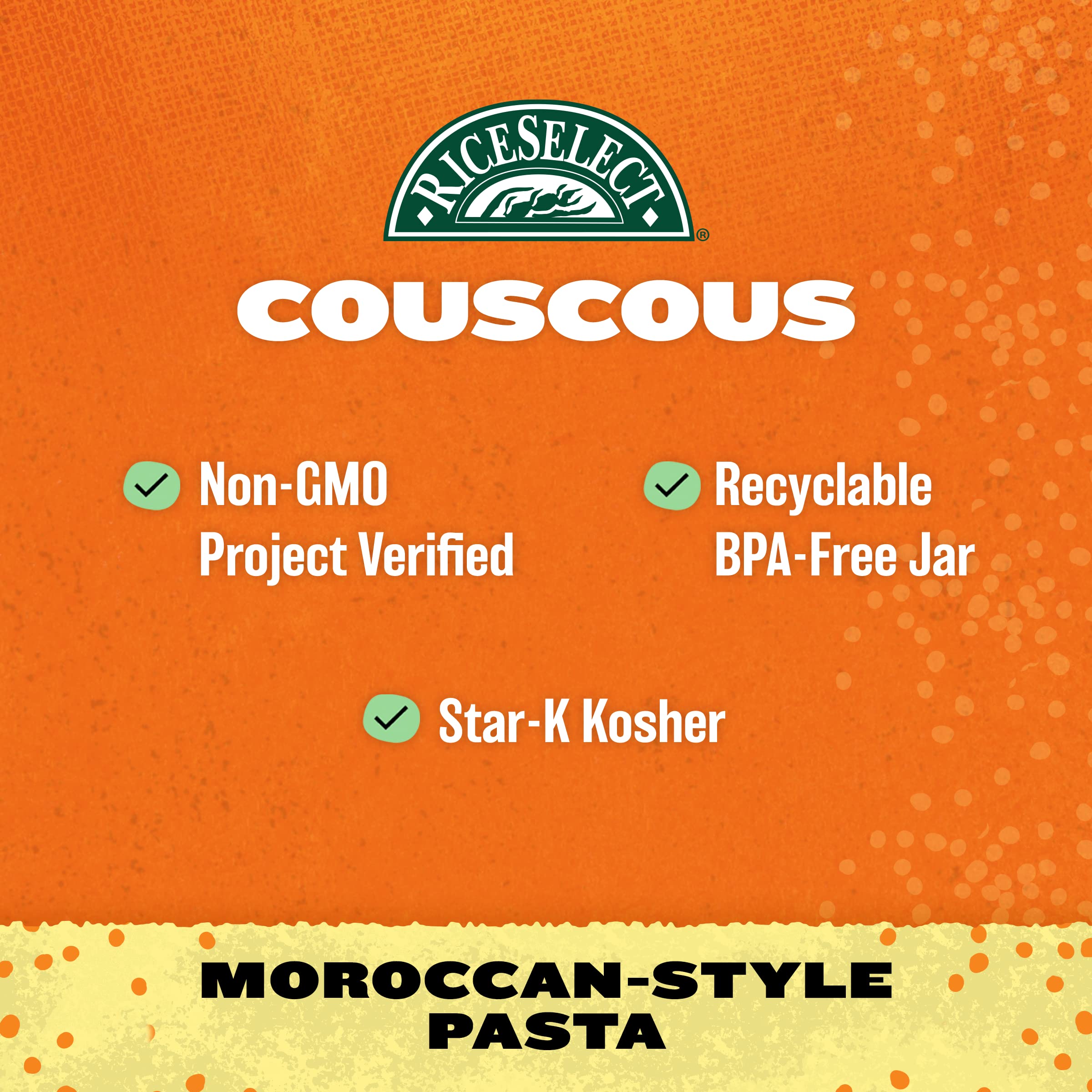 RiceSelect couscous-tabbouleh pairing demonstrates fresh, vibrant Mediterranean flavors.