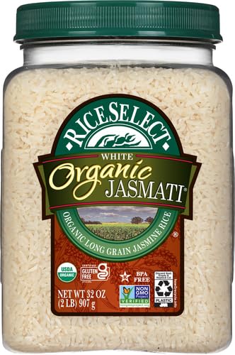 RiceSelect Jasmati cooked rice plate highlights fluffy, tender grains for stir-fries