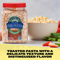 RiceSelect pearl couscous cooked in 10 minutes, ready to serve.
