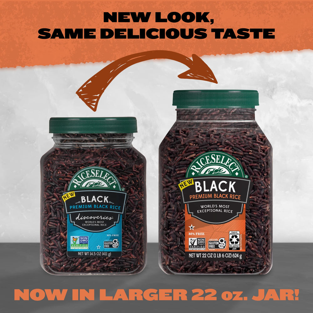 RiceSelect Premium Black Rice serving-bowl ready-to-serve nutritious meal