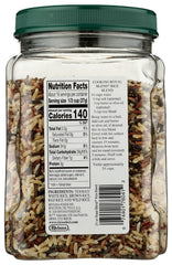 Measuring a portion of Rice RyL Blend for microwaving.