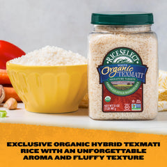 RiceSelect Texmati cooks in about 15 minutes, ideal for quick weeknight meals.