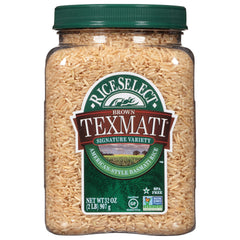 RiceSelect Texmati Brown Rice simmers for 45 minutes to finish a meal.
