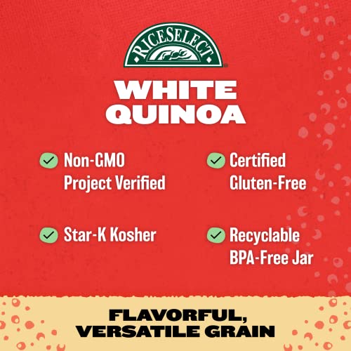 RiceSelect White Quinoa cooking on stove demonstrates quick 15 minute prep.