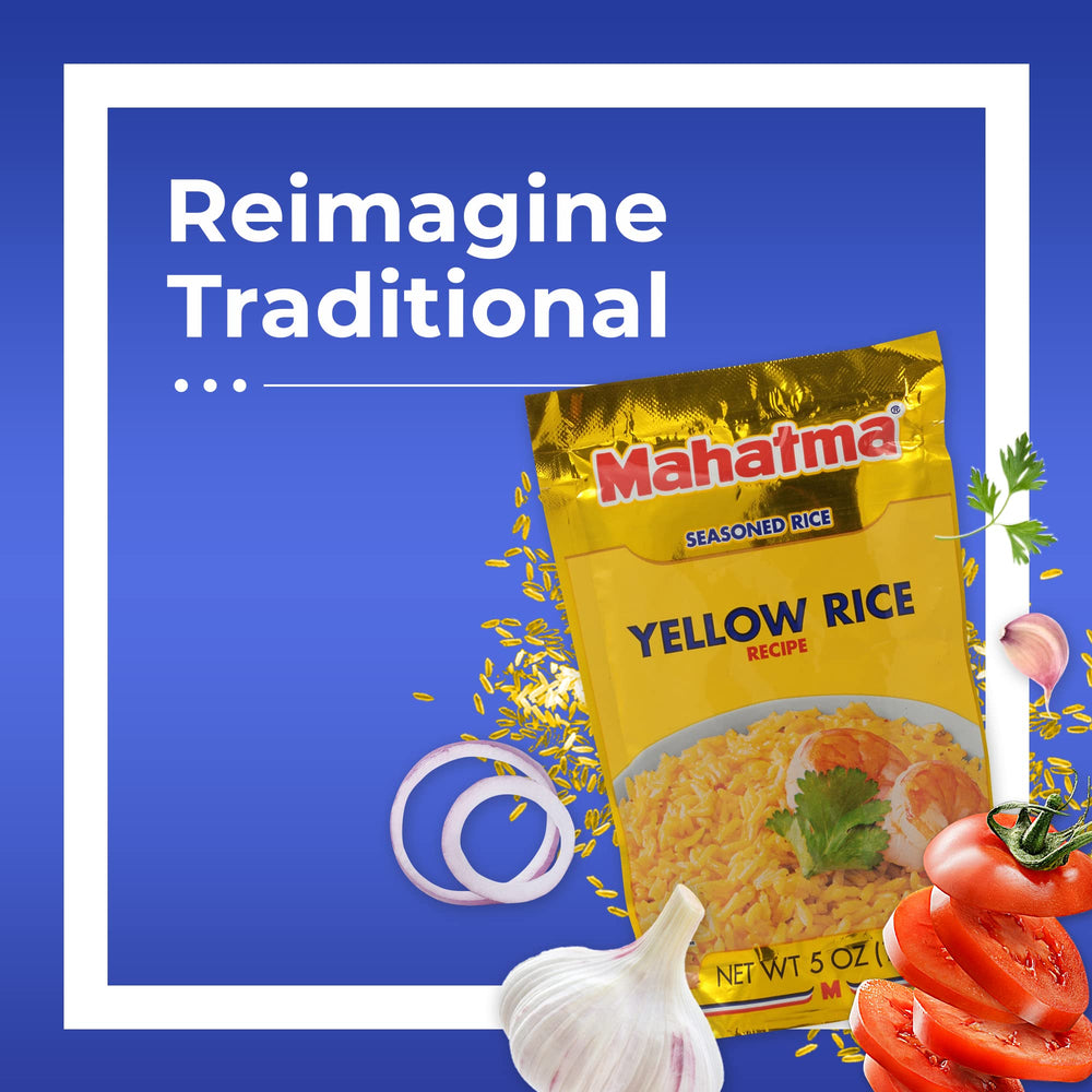 RiceSelect Mahatma Yellow Rice Mix microwave-ready for quick meals