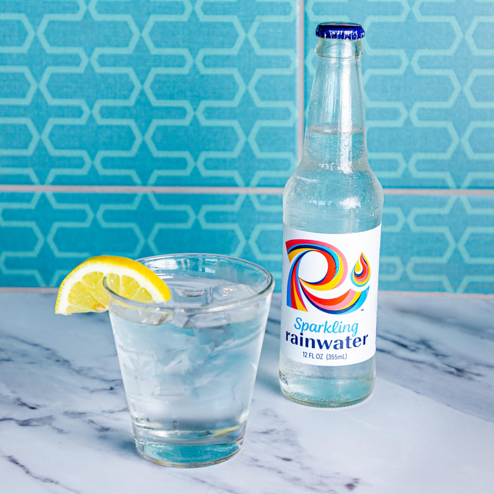 Richard's Rainwater 12-pack in eco-friendly glass packaging for mindful hydration