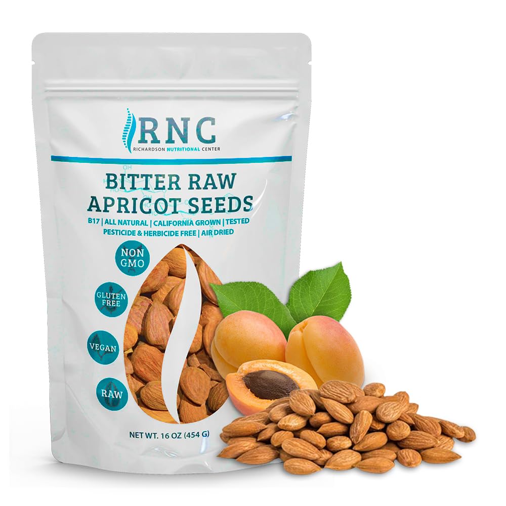 Richardson Nutritional Center bitter apricot seeds 16oz pack—nutrient-dense kernels
