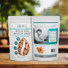 Richardson Nutritional Center California-grown apricot seeds ready for shakes