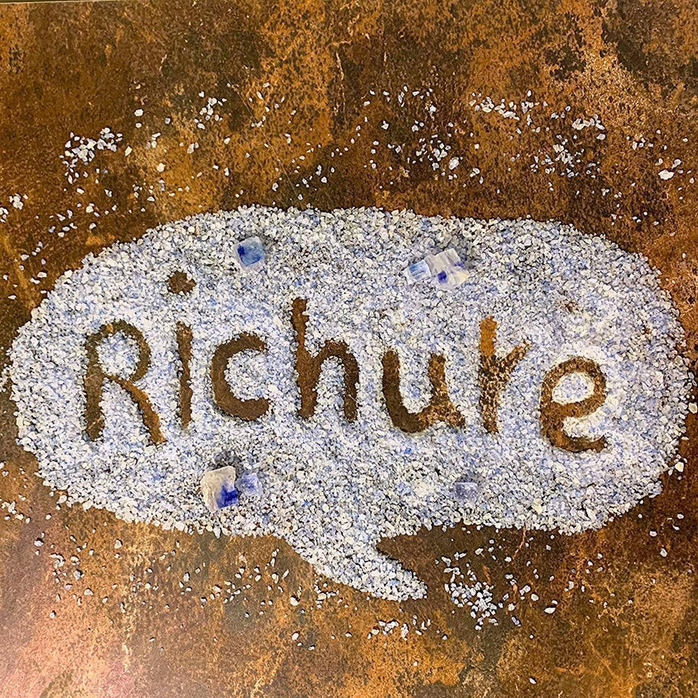 Richure blue salt comes in a 100g pack for daily use.