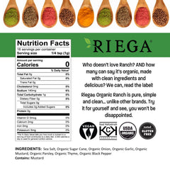 Close-up of Riega ranch seasoning powder ready to whisk