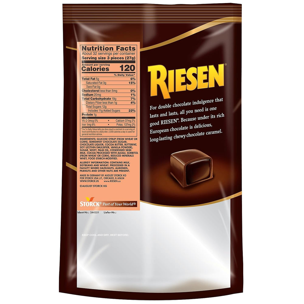 RIESEN 30 oz bag keeps you stocked for long tasks.