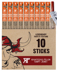 Righteous Felon Fiery Habanero packaging for on-the-go keto snacking