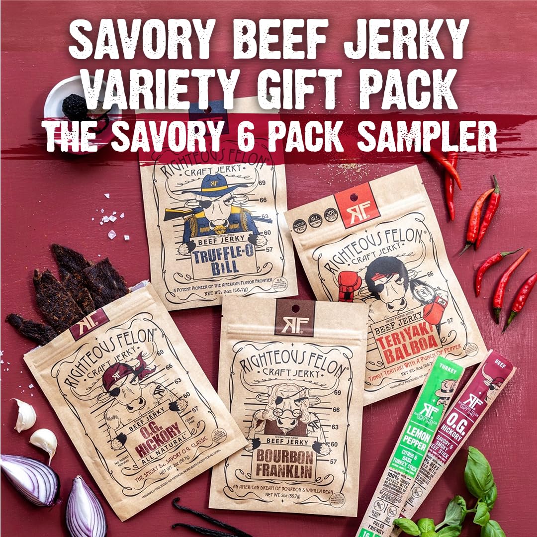 Righteous Felon gluten-free jerky indicates clean ingredients.
