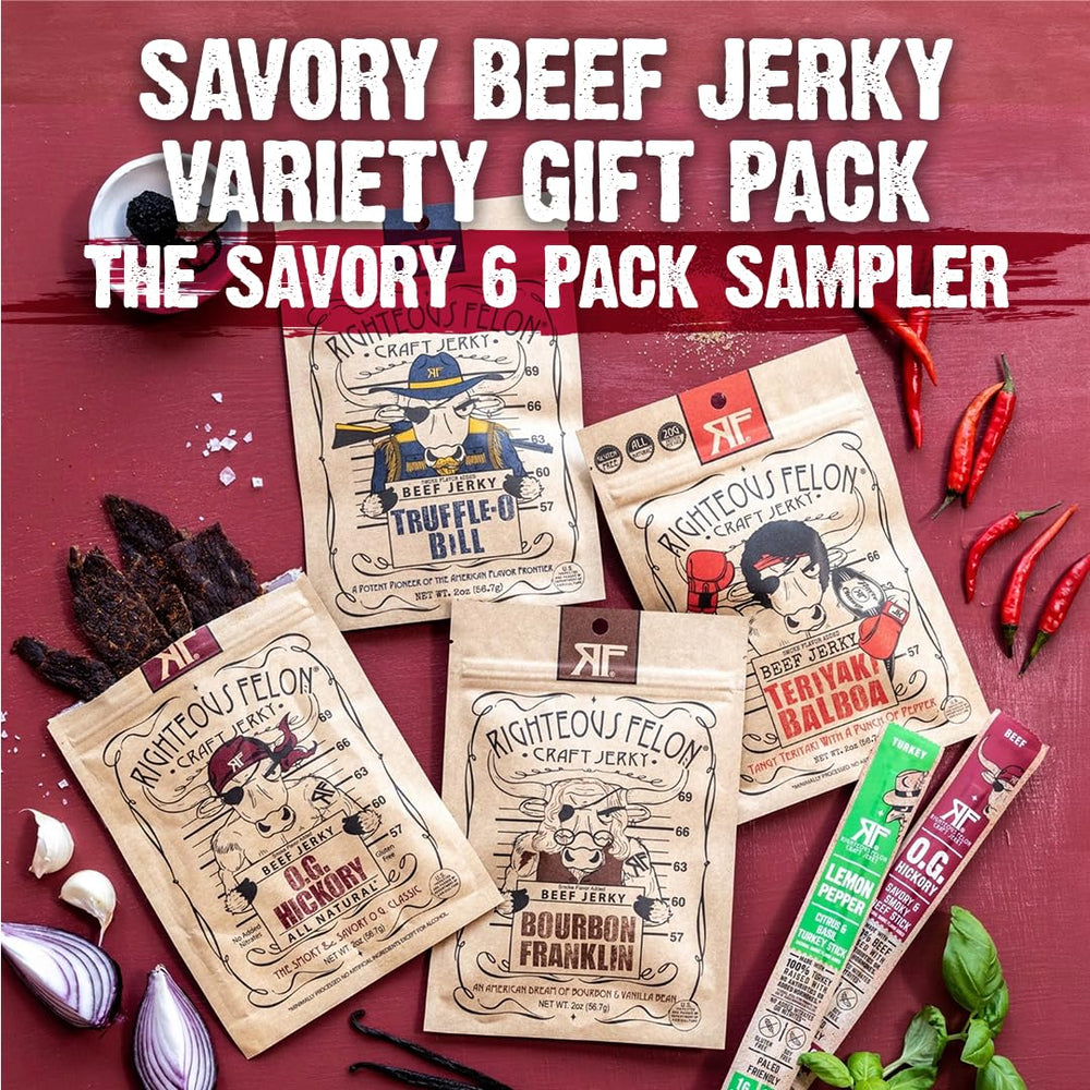 Righteous Felon gluten-free jerky indicates clean ingredients.