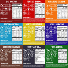 Righteous Felon jerky flavors assortment—perfect for tasting different textures and flavors.