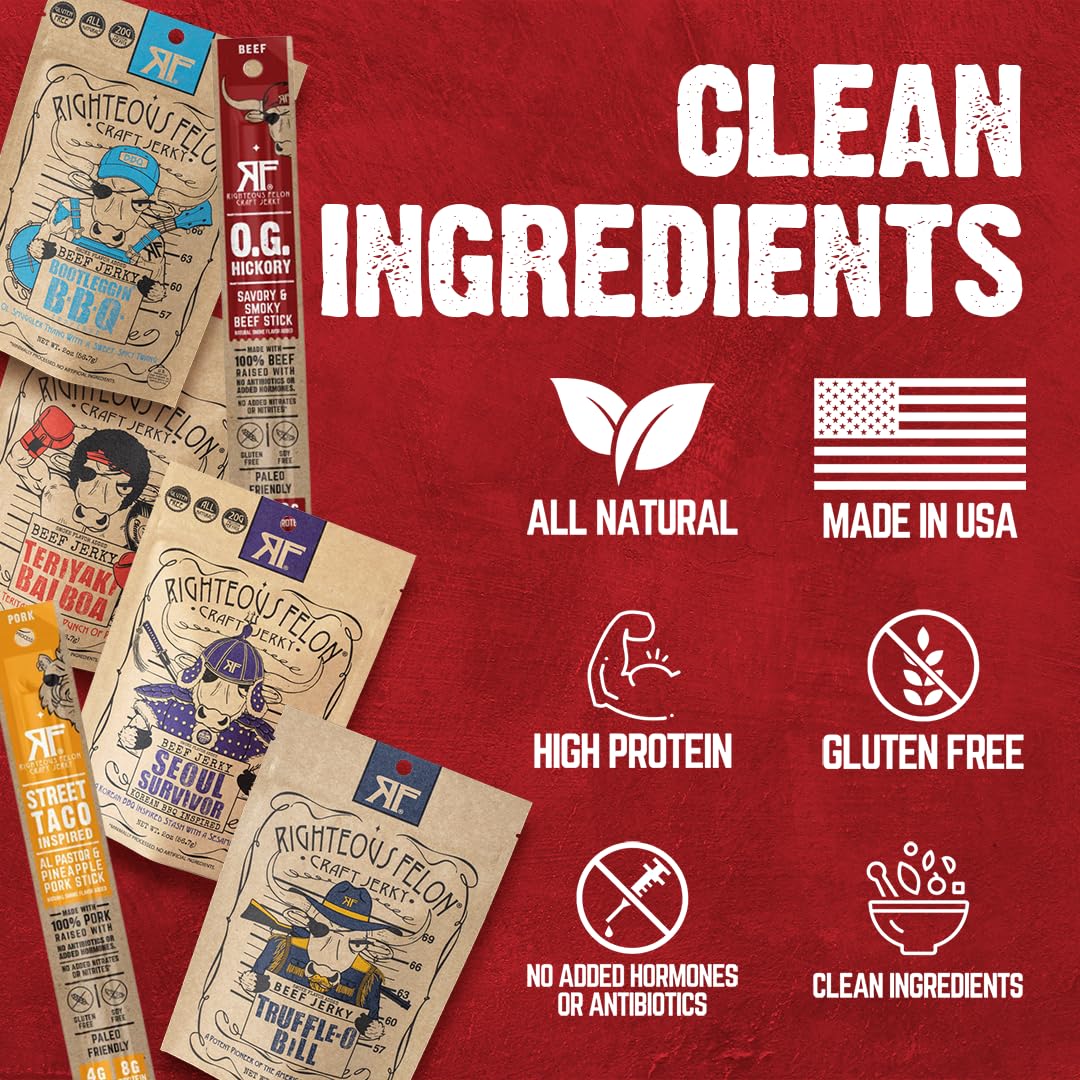 Righteous Felon made-in-usa jerky—crafted from American farms for bold flavor.