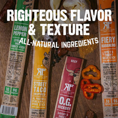 Righteous Felon spicy habanero jerky stick with heat