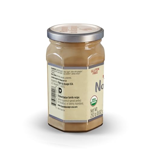 Rigoni di Asiago Nocciolata Bianca label shows organic, non-GMO, and Kosher