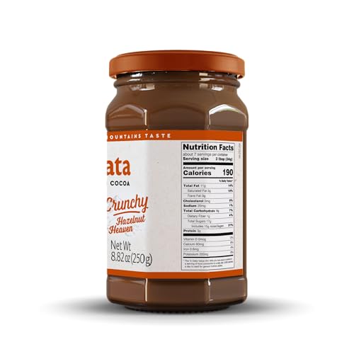 Rigoni di Asiago Nocciolata Crunchy glass jar for pantry storage