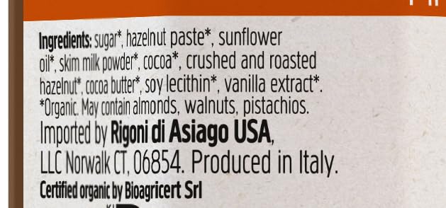 Rigoni di Asiago Nocciolata Crunchy spoon with fruit snack