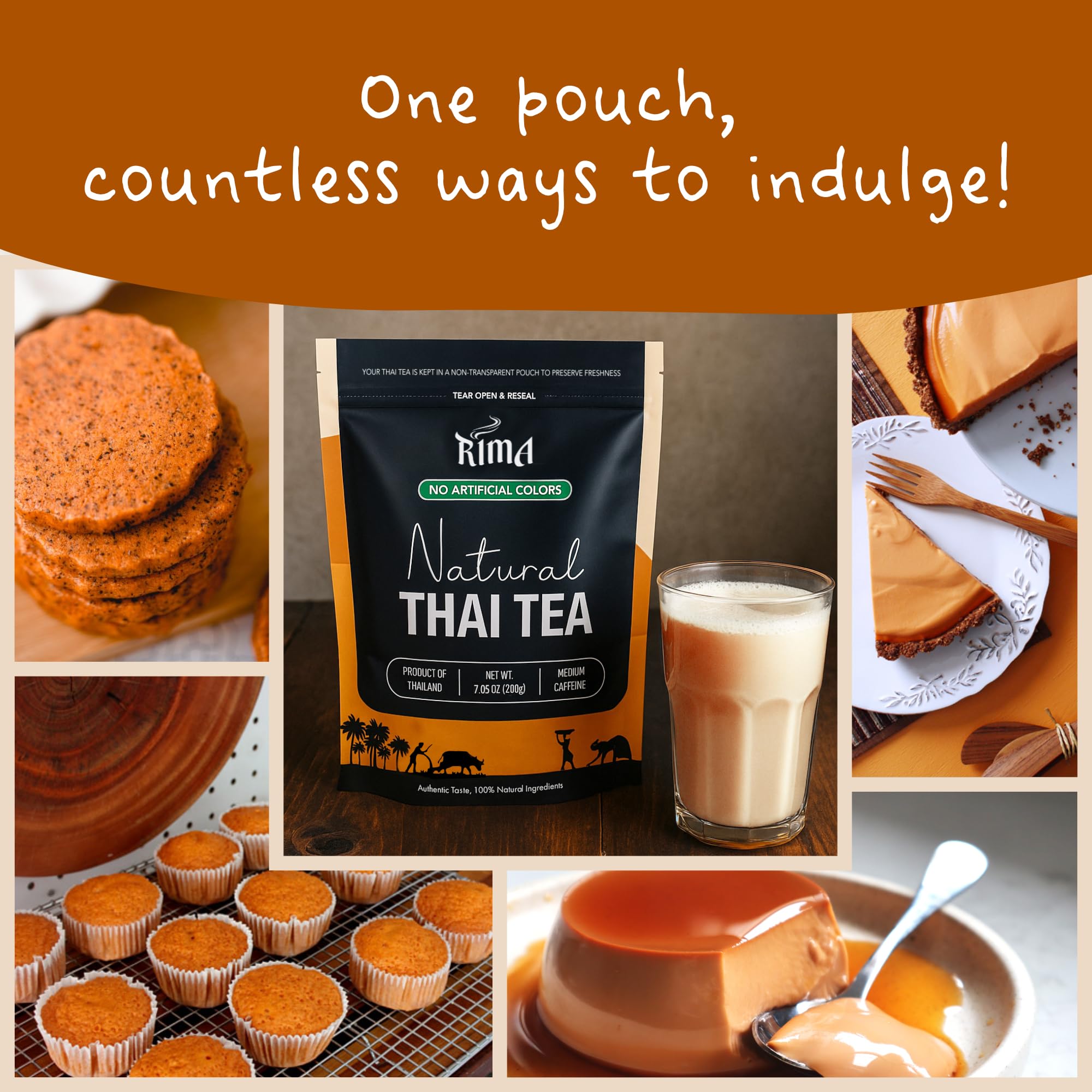 RIMA tea mix with measuring spoon ensures consistent brewing.