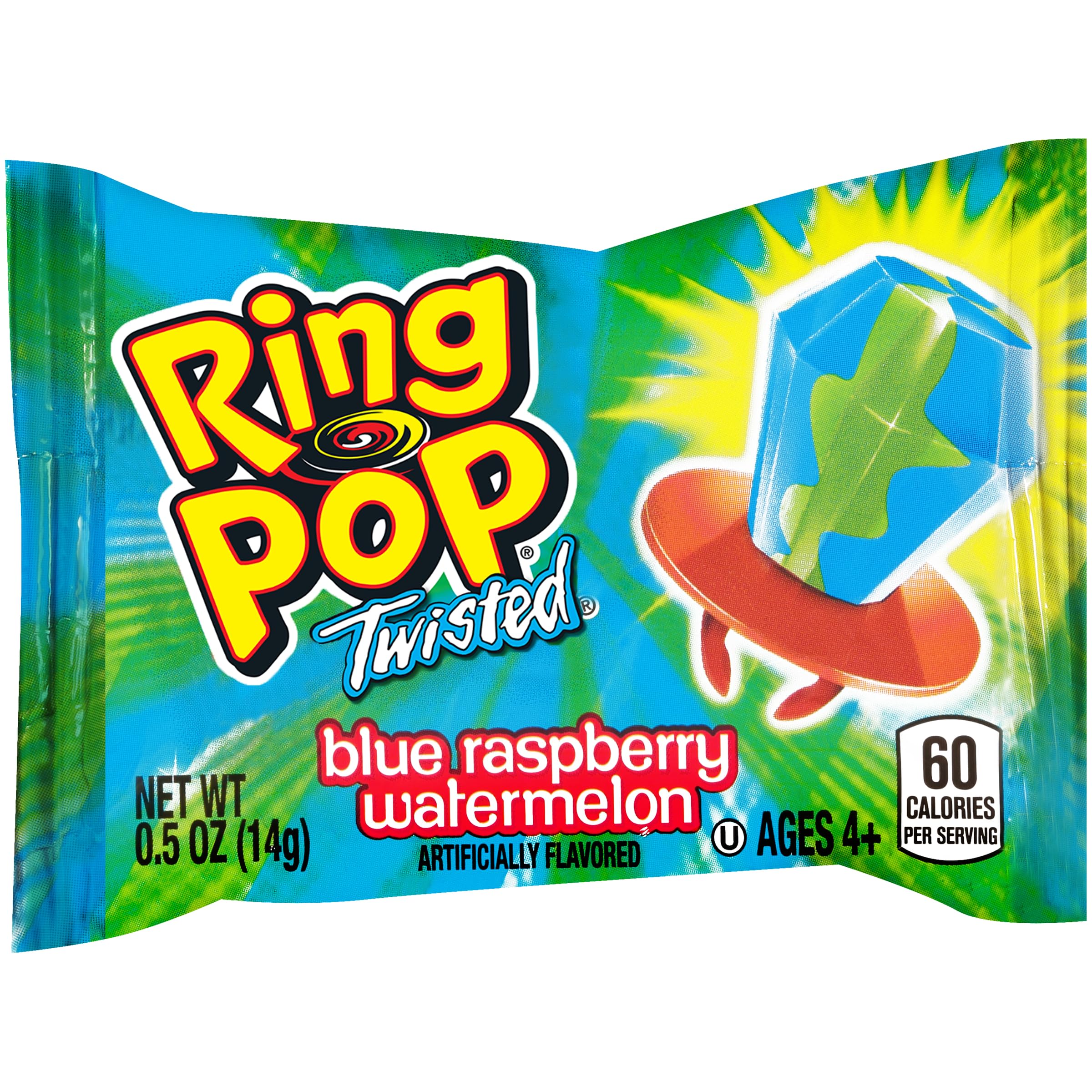 Ring Pop printed sealed bag packaging keeps pops fresh and convenient.