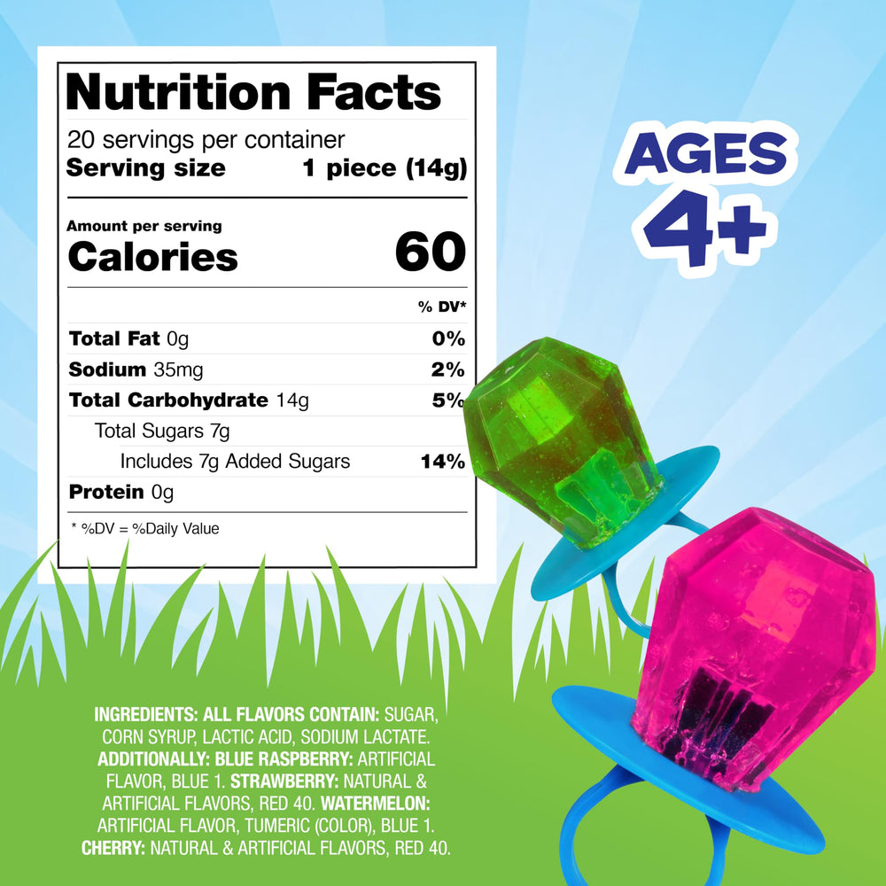 Ring Pop assorted flavors bag showing variety for sharing