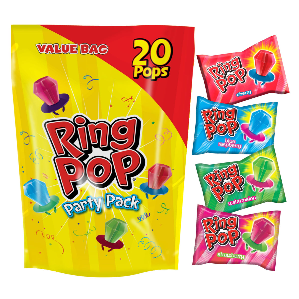 Ring Pop Easter ring candy gem close-up for spring baskets