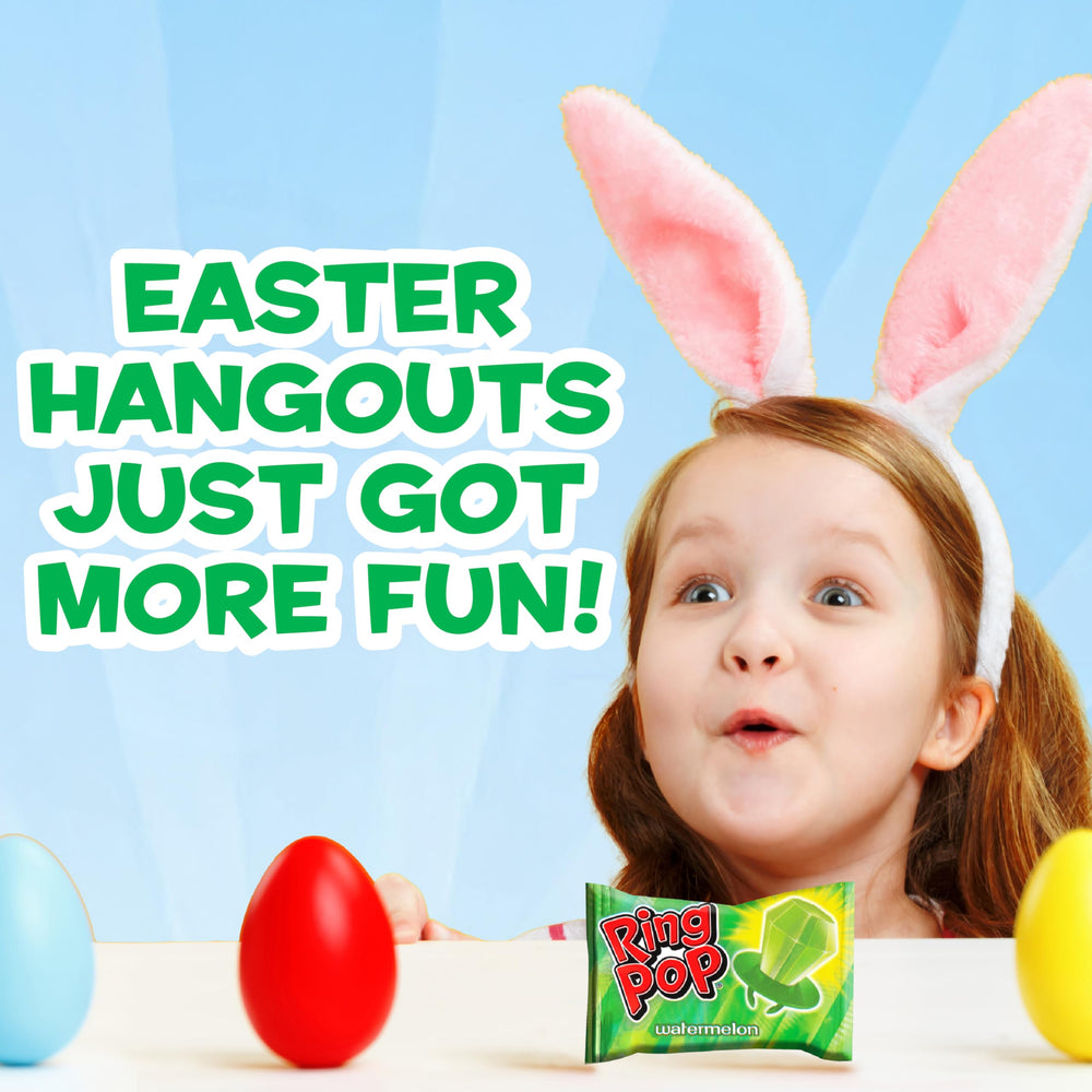 Ring Pop Green Easter Basket Stuffer: delightful, eye-catching candy for eggs and gifts.