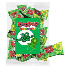Ring Pop Green Watermelon bag: vibrant wearable candy for party favors and snacks.