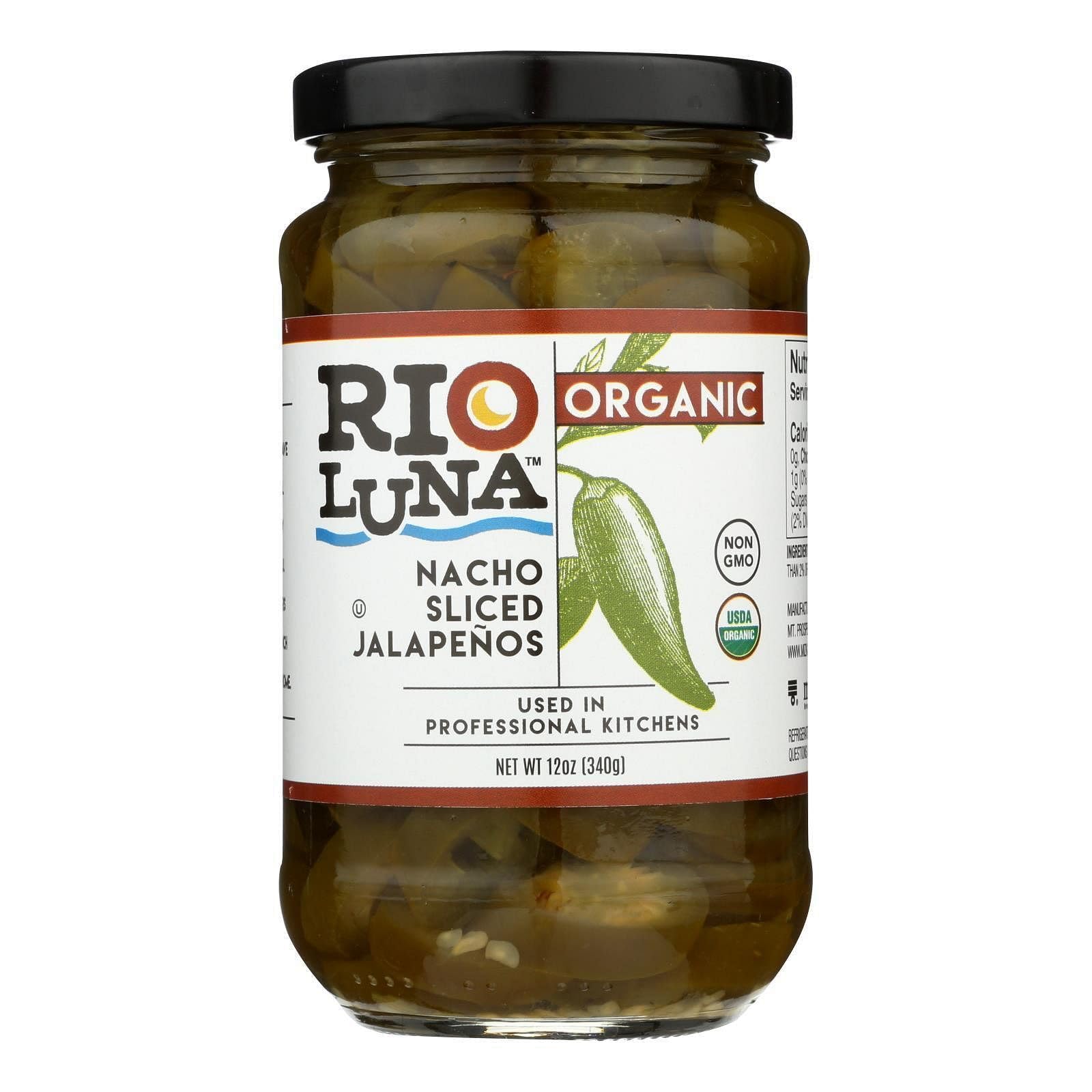 Rio Luna Organic Nacho Sliced Jalapenos for topping nachos with bright heat