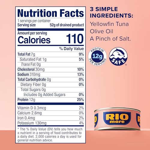 Rio Mare premium tuna loins hand-cleaned with firm texture.