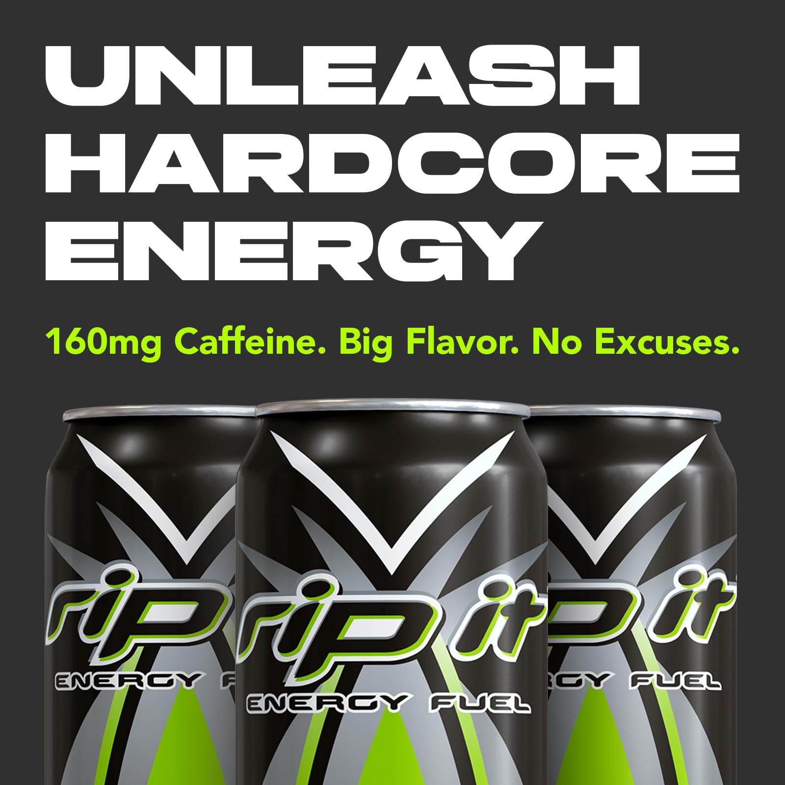 American-made Rip-It energy drink fueling workouts and busy days
