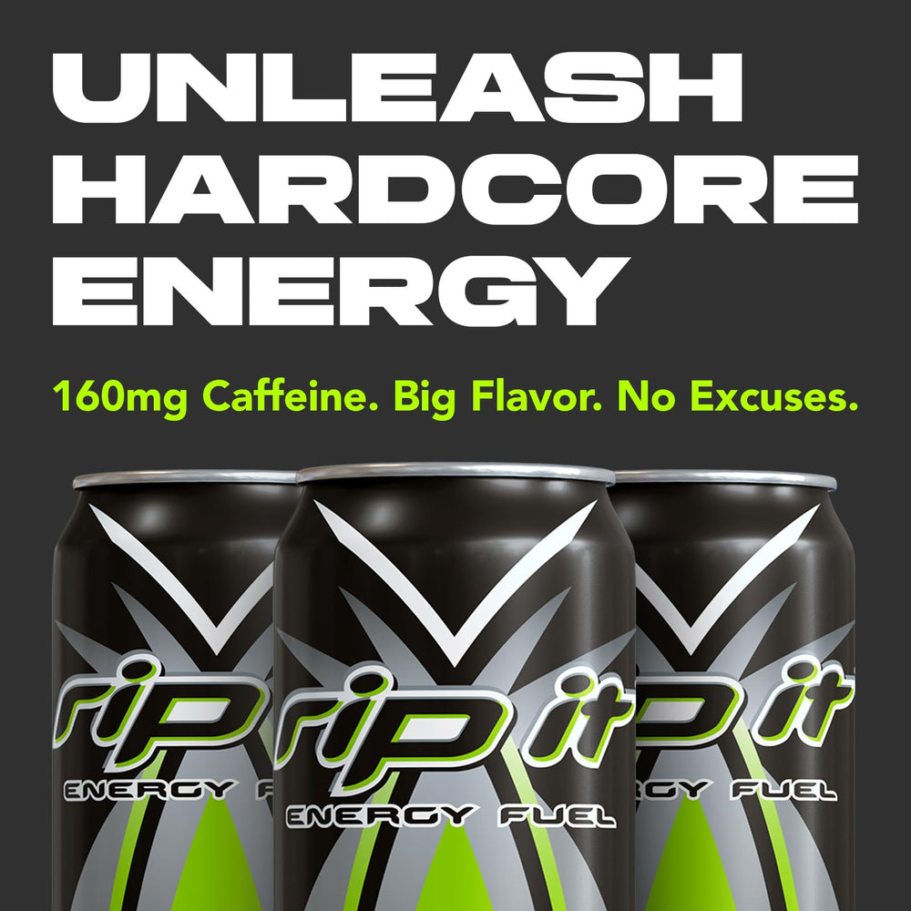 American-made Rip-It energy drink fueling workouts and busy days