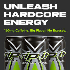 American-made Rip-It energy drink fueling workouts and busy days