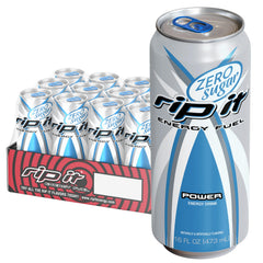 Rip-It Power Zero Sugar sharp citrus can energizes focus without calories.