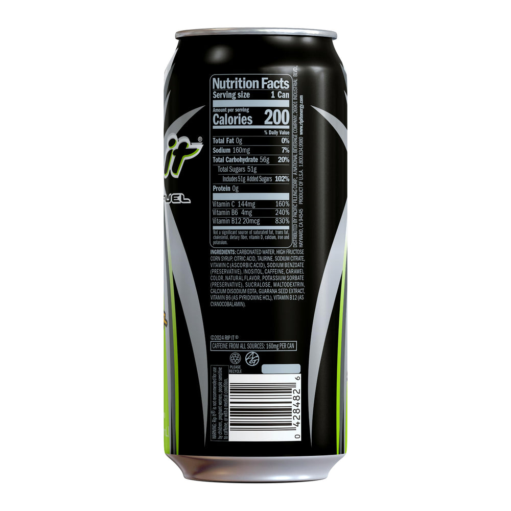 Rip-It Sting-Er Mo 16oz can delivering 160mg caffeine for focus