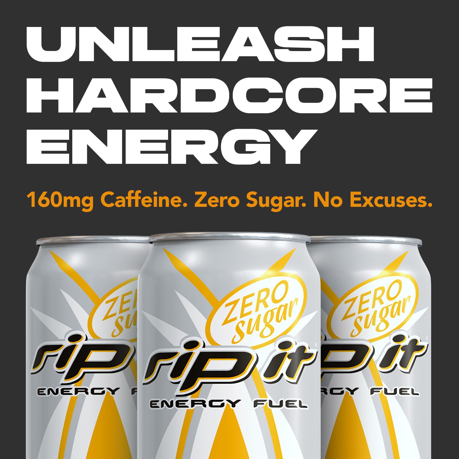 Rip-It sugar-free no-crash 16oz can for steady energy