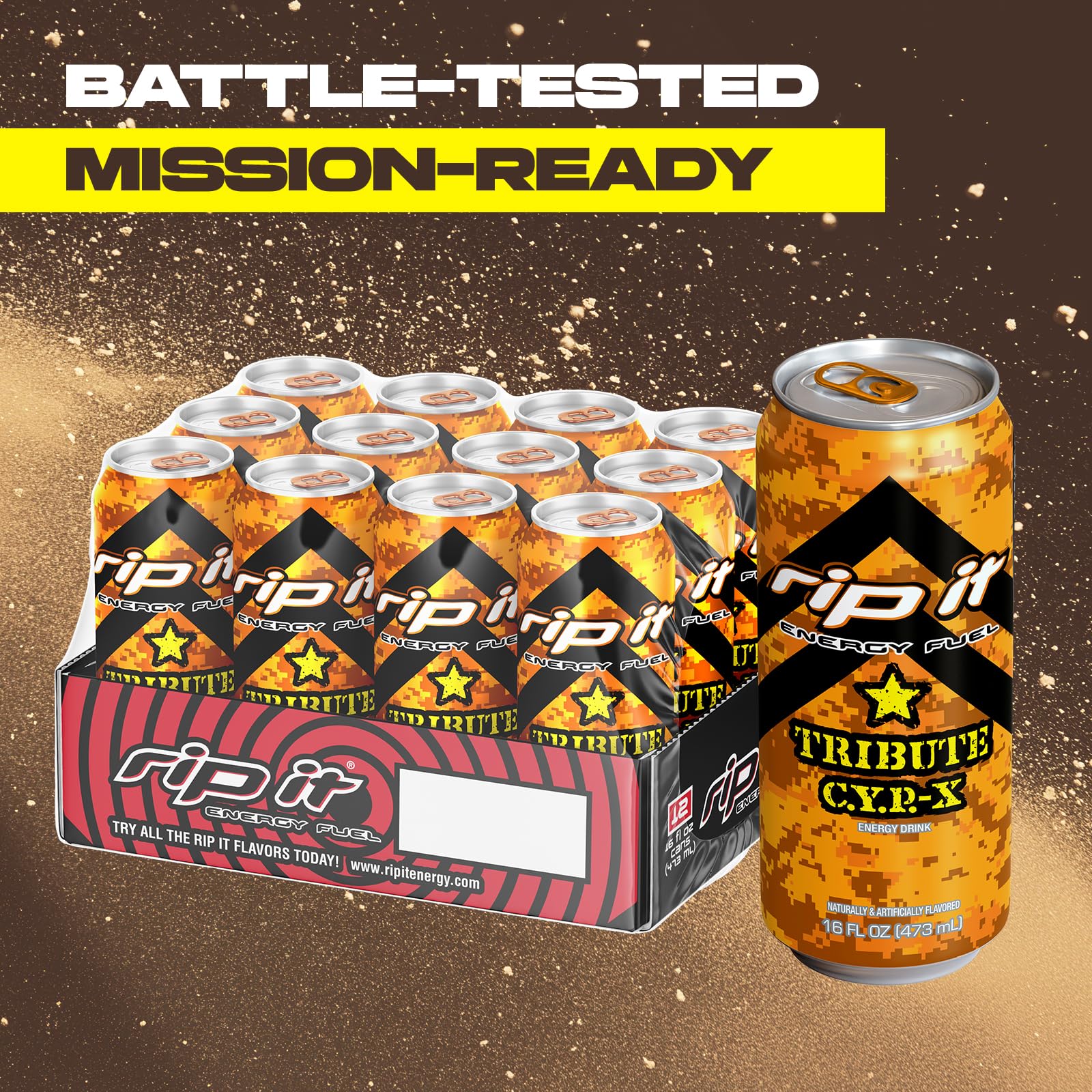 Rip It Tribute CYP-X flavors swirl in creamsicle closeup ideal for cravings.